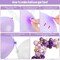 150Pcs Purple Balloons Garland Arch Kit, Light Pastel Purple Gold White Balloons Confetti Latex Metallic Balloons for Women Birthday Baby Shower Wedding Party Decorations Supplies